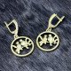 Brass Earrings "Bird Duet"
