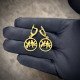 Brass Earrings "Bird Duet"