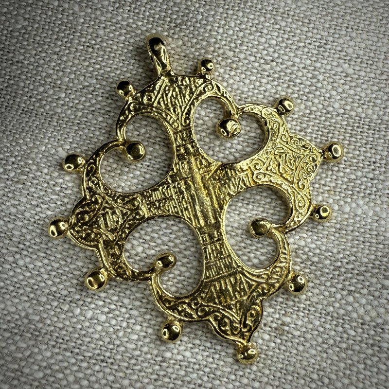 Pendant "Hutsul Zgarda" made of brass
