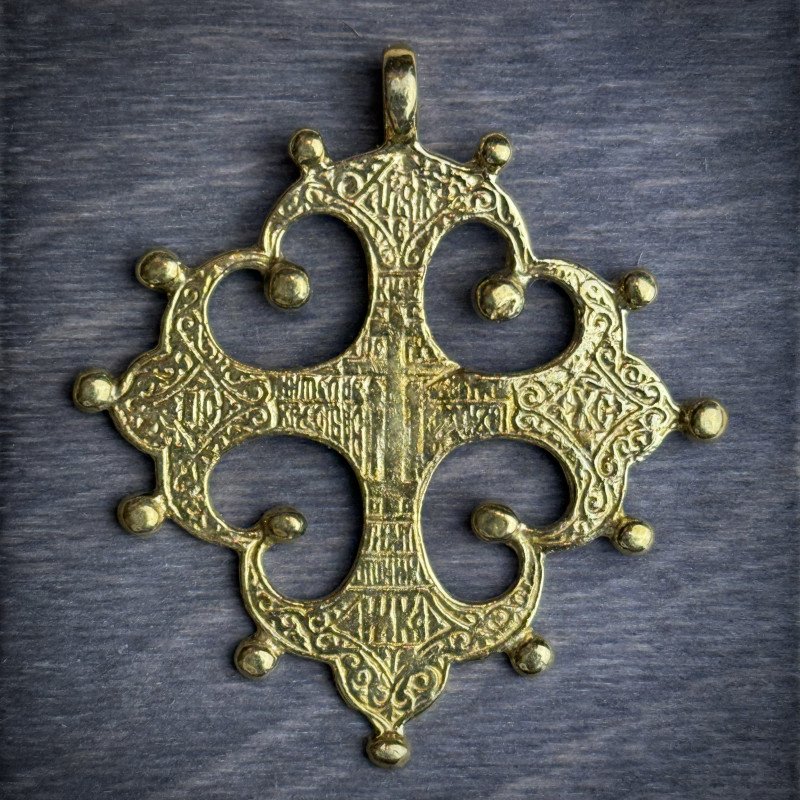 Pendant "Hutsul Zgarda" made of brass
